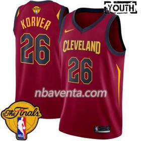 Camiseta Niños Cleveland Cavaliers Kyle Korver 26 2018 NBA Finals Nike Rojo Swingman
